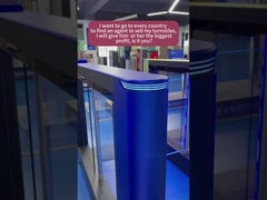 Automatyczne szybkie bramy swingowe bariera zwrotnik z RIFD systemu kontroli dostępu