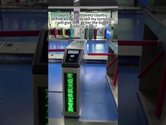 Bezpieczeństwo Stypowy zwrotnik bariera brama RFID Rozpoznawanie twarzy 304 Zwrotnik ze stali nierdzewnej