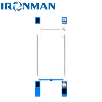 Jakość  SUS201 Stainless Steel AB Interlocking Turnstile - 10MM Tempered Glass Heavy-Duty Access Control fabryka